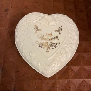 Lenox 50th Anniversary heart trinket box